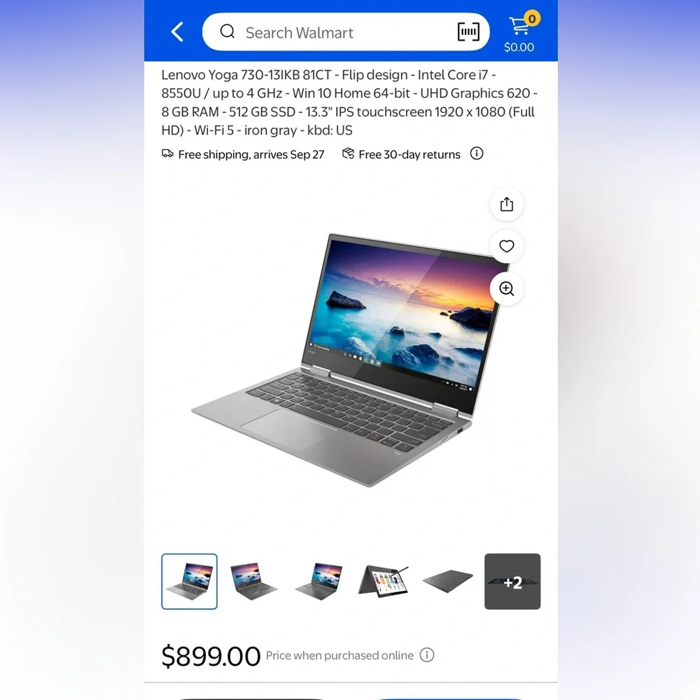 Lenovo Laptop with Black and Silver Design